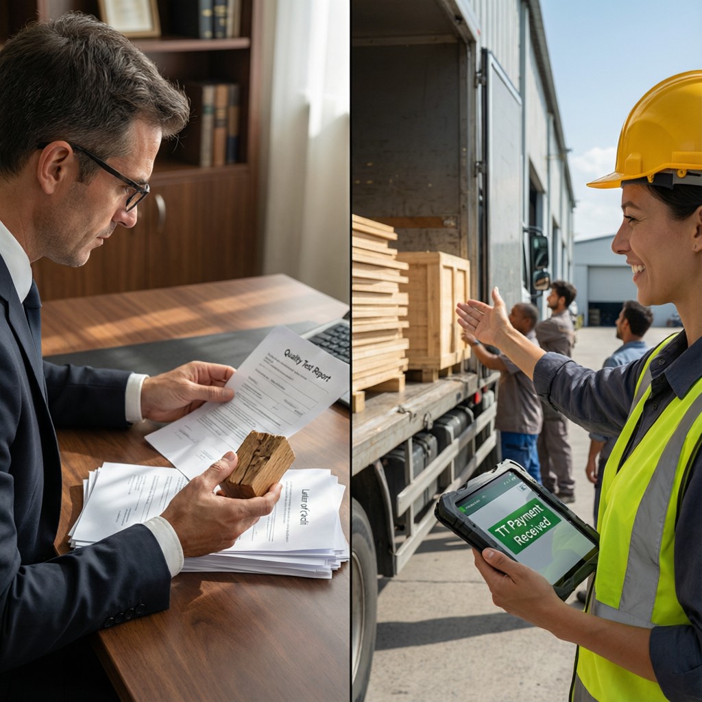 lc document review vs tt payment confirm LC document review vs TT payment confirmation side-by-side comparison