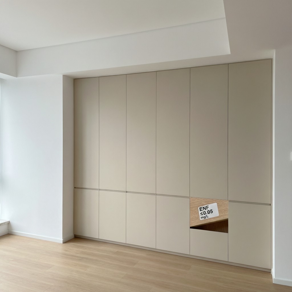 office cabinetry made from certified low Office cabinetry made from certified low-formaldehyde MDF in real-world application