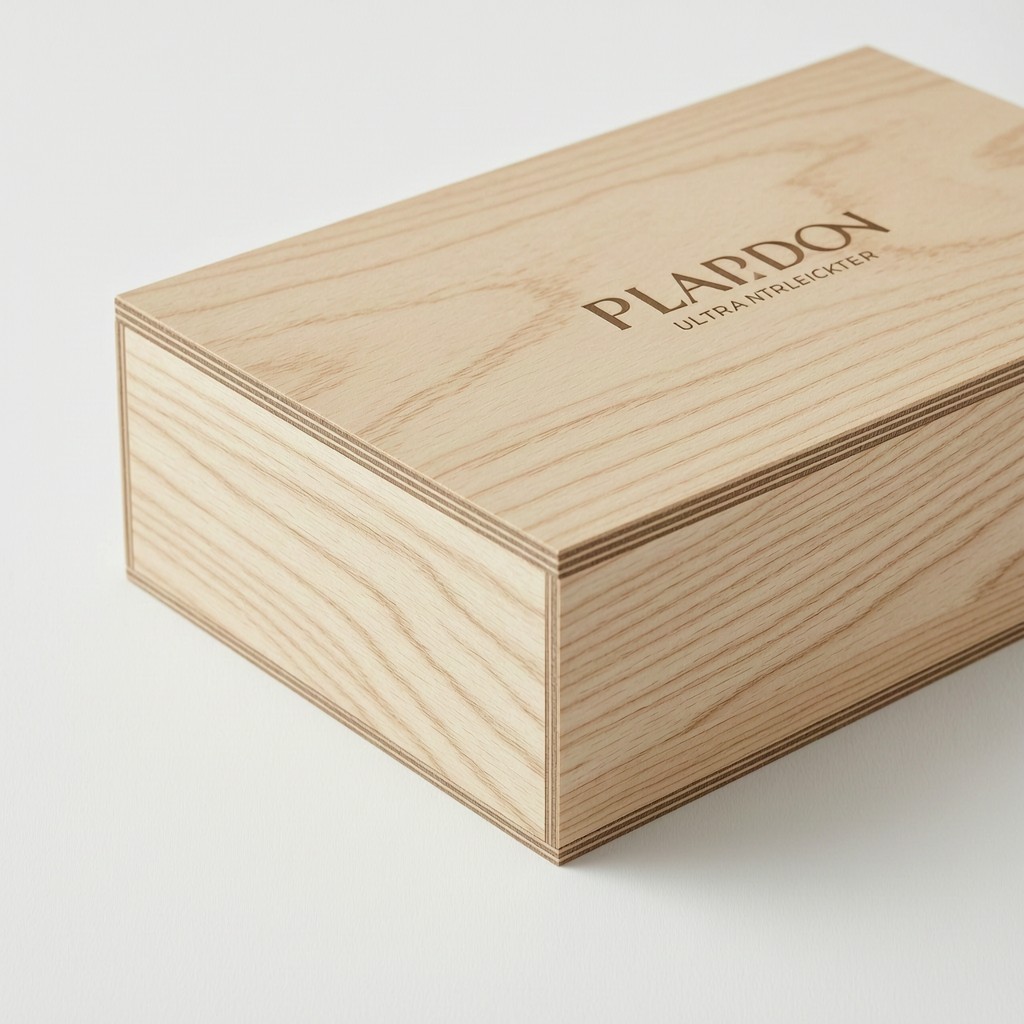 1.2mm plywood for luxury packaging showing precise edge grain and premium finish