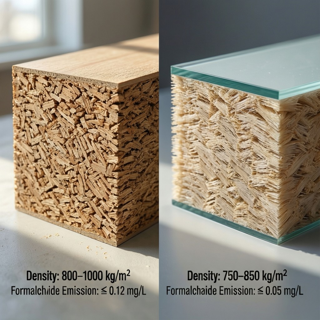 comparison of hdf and mdf material speci Comparison of HDF and MDF material specifications including density and emission data