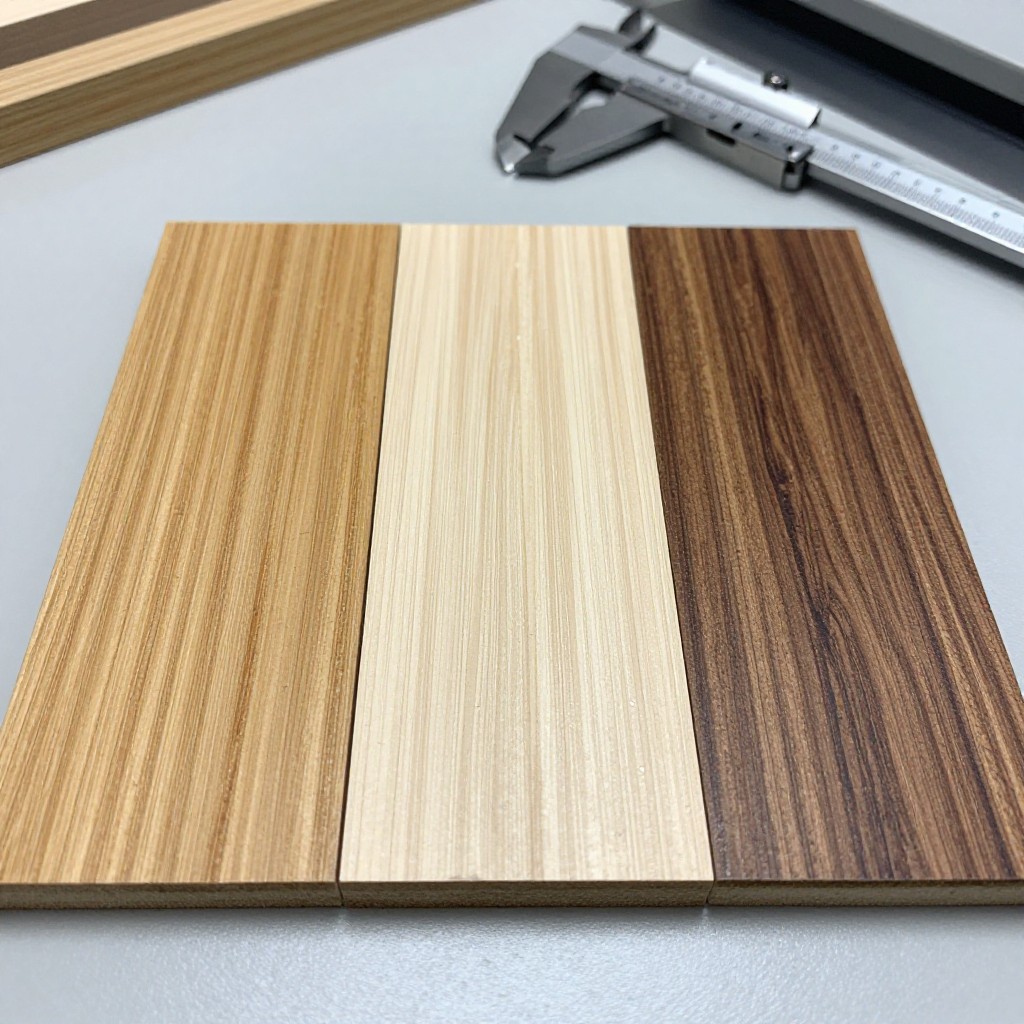 comparison of oak vs ash veneer durabili Comparison of oak vs ash veneer durability and teak texture on precision MDF panels