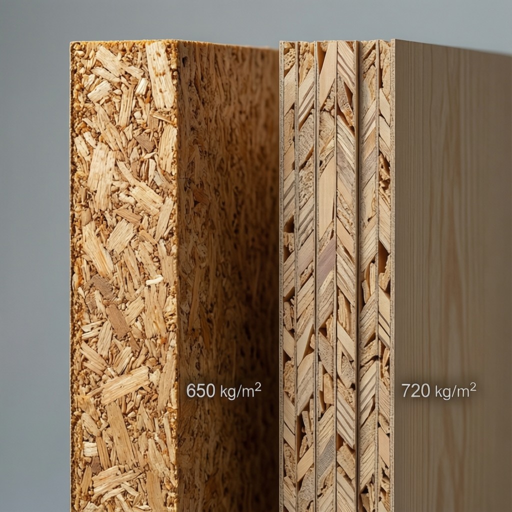 cross section comparison of particleboar 1 Cross-section comparison of particleboard and plywood structures