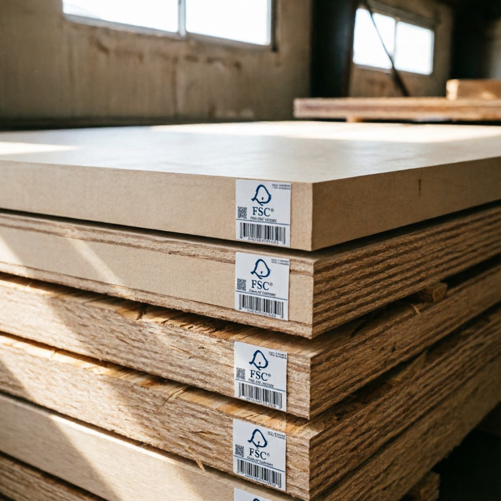 fsc certified wood panels with chain of 3 FSC certified wood panels with Chain of Custody labels