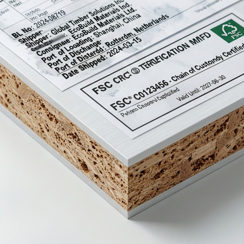 letter of credit payment terms secure timber imports guide Procurement manager reviewing letter of credit payment terms documents in a timber warehouse