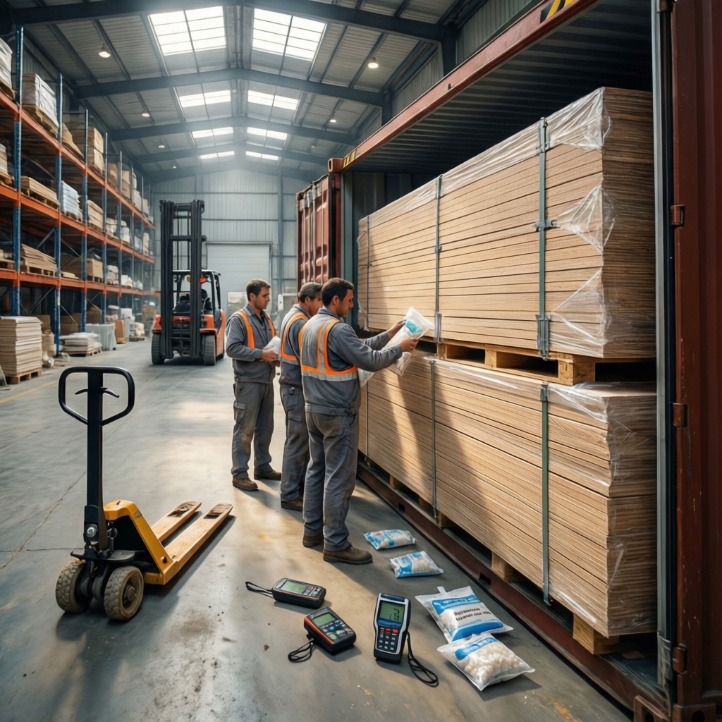 loading precision mdf into 40hq containe Loading Precision MDF into 40HQ container with moisture control measures