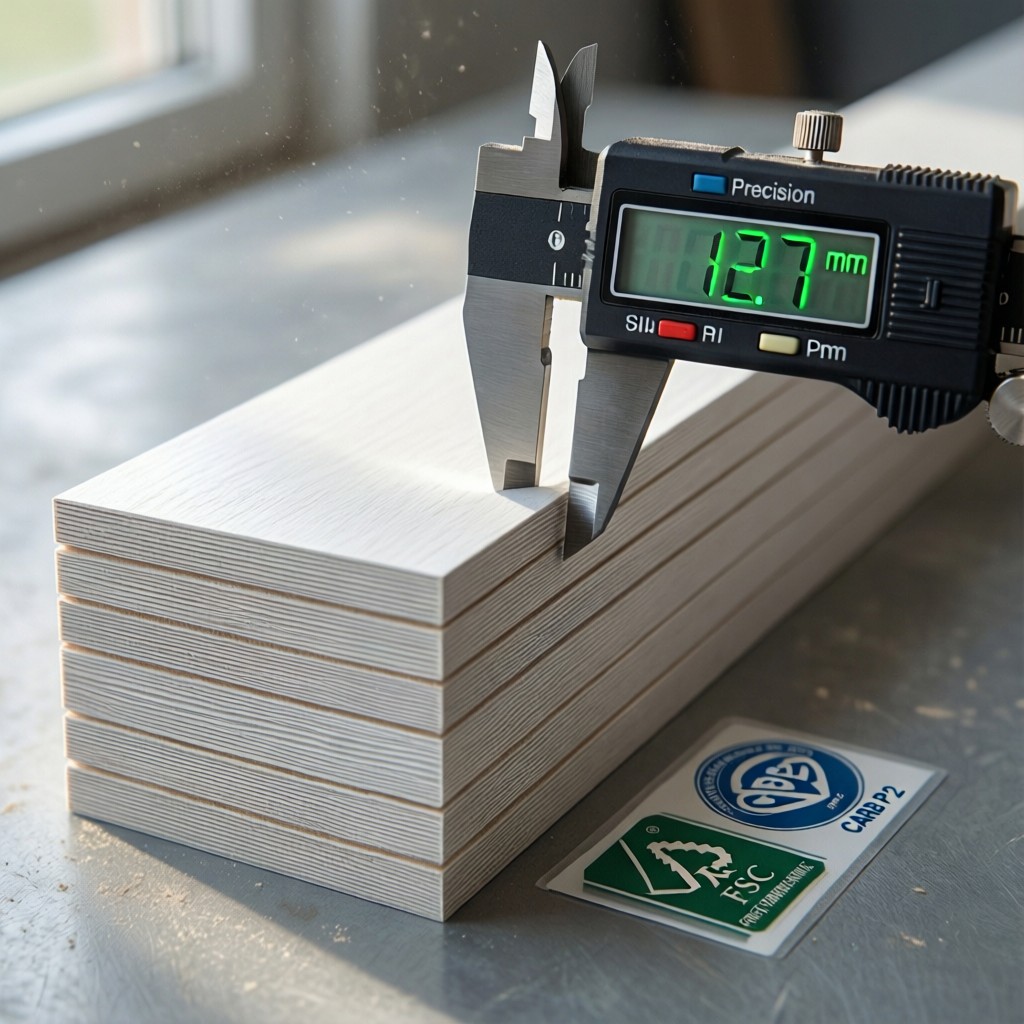 precision mdf boards with measurement to Precision MDF boards with measurement tools and certification labels