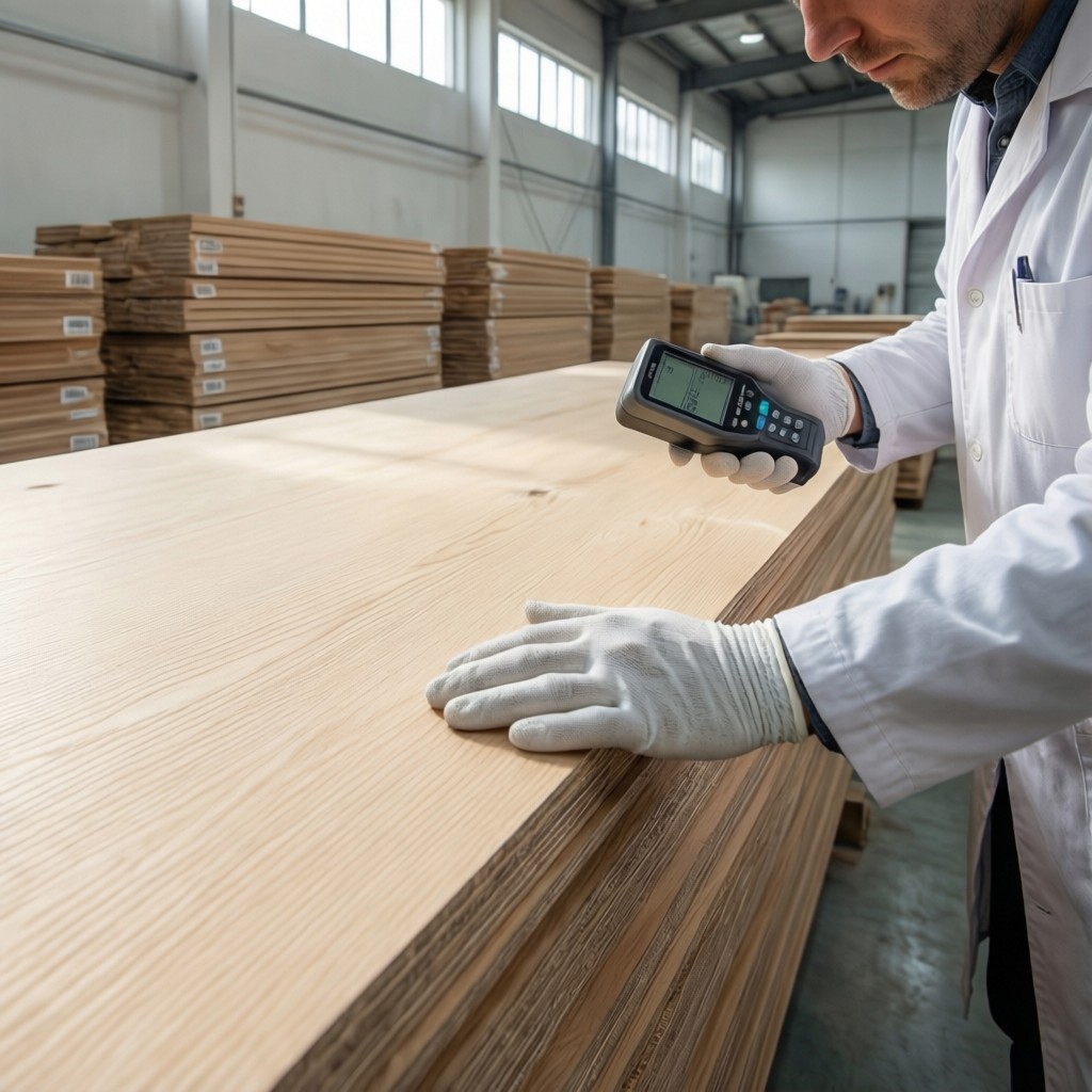 quality inspection of non toxic plywood Quality inspection of non-toxic plywood for children furniture in a certified manufacturing facility