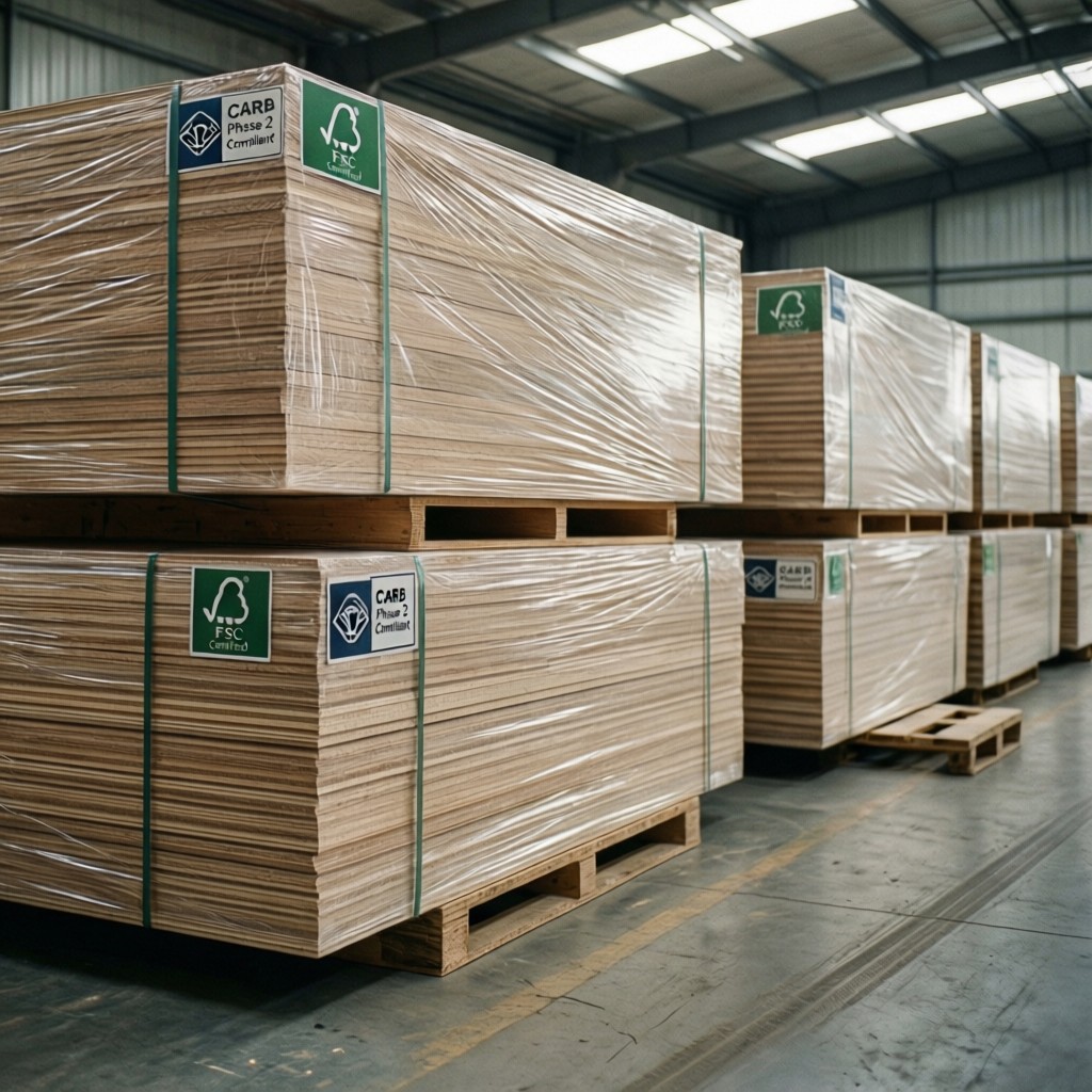 yicaiyigou engineered wood products prep Yicaiyigou engineered wood products prepared for export with certification labels