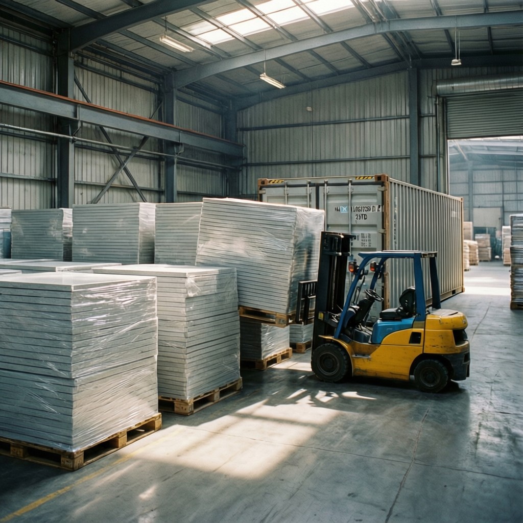 yicaiyigou melamine board logistics and Yicaiyigou melamine board logistics and container loading efficiency